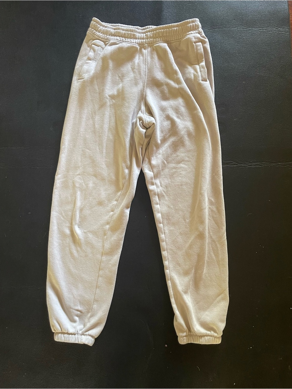 Calvin Klein Cream Fleece Jogger Pants